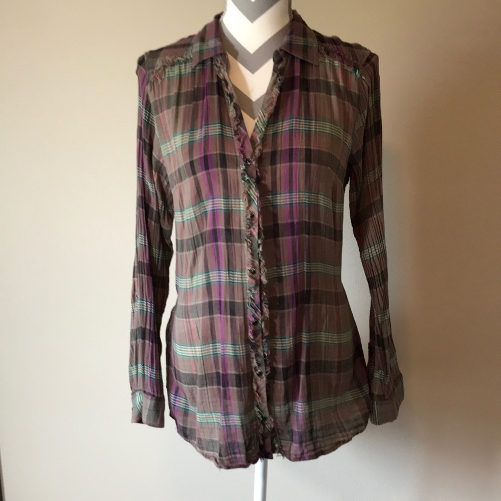 Plaid dress shirt